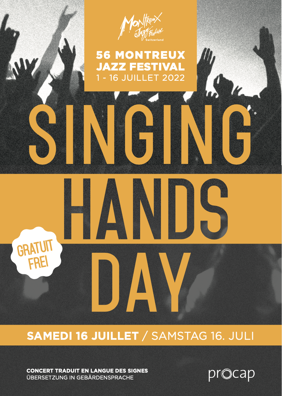 flyer de l'événement SINGING HANDS DAY